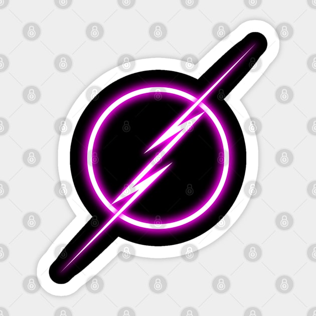 Flash Charging - Pink Sticker by SanTees